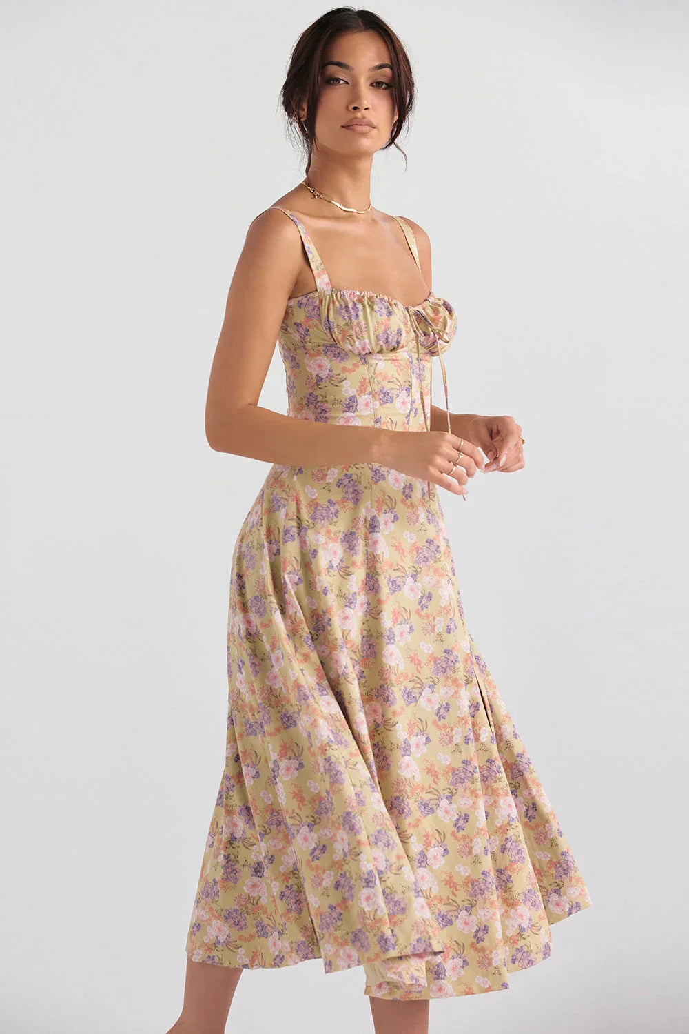 Midikleid ohne Ärmel Rosea