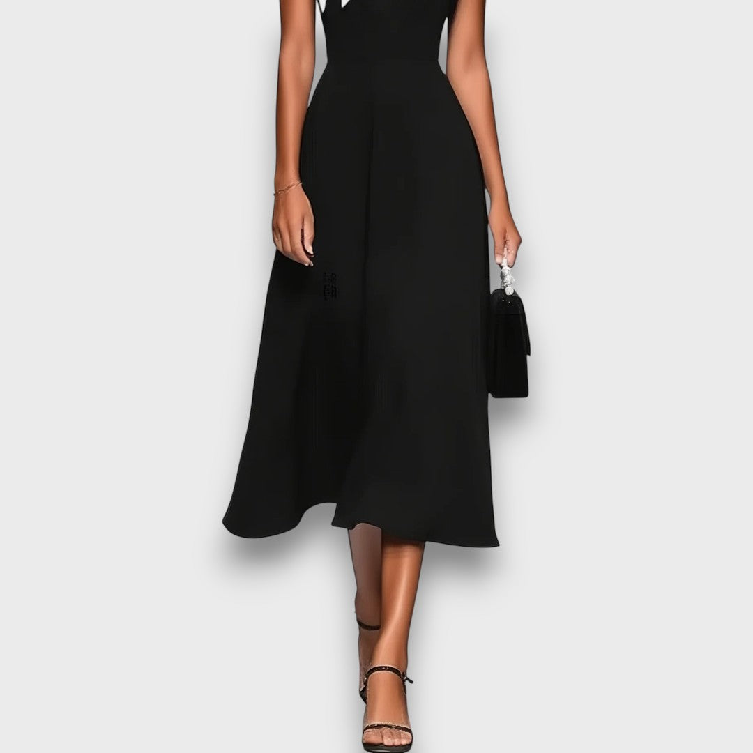 Arlisse – Midi-Kleid mit quadratischem Ausschnitt