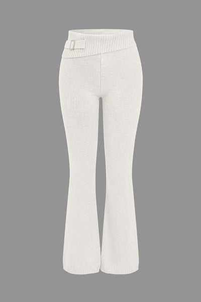 Ava | Strick-Set mit Kapuzenjacke & Schlaghose