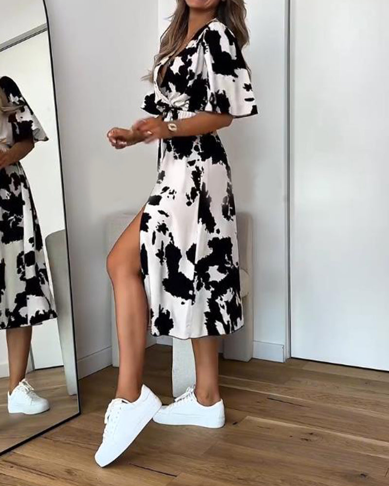 Kleid Modisch Sexy Schlitz