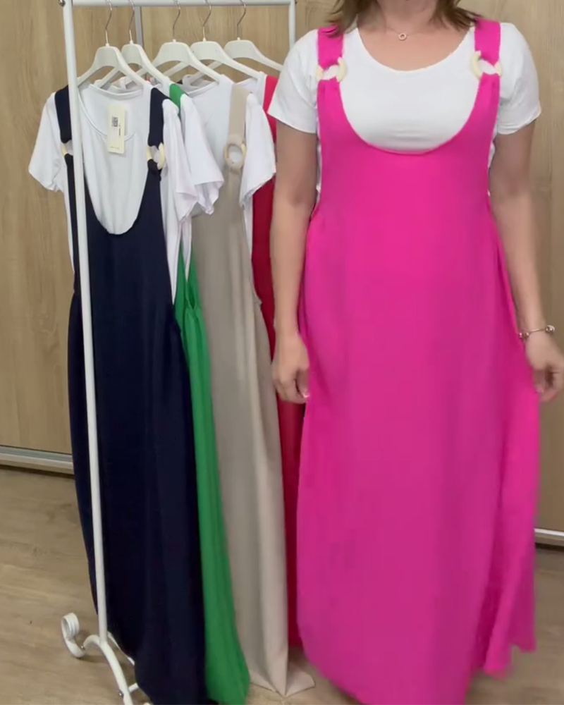 Set mit T-Shirt und Latzhose