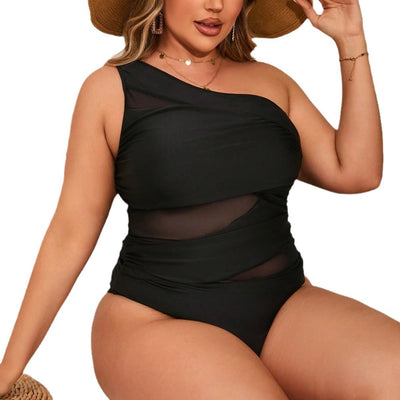 Heidi Mode | Ein einfarbiger, hochelastischer Badeanzug im Einteiler-Design