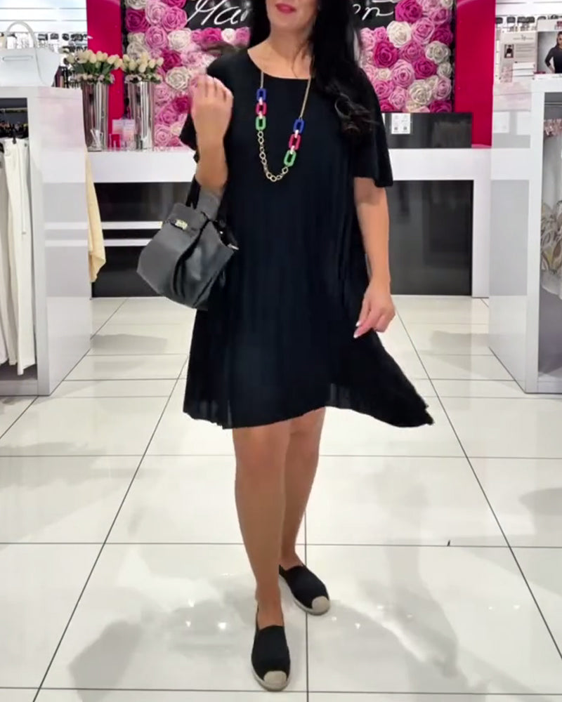 Kleid modisch Street plissiert