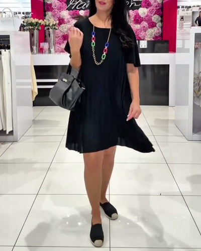 Kleid modisch Street plissiert