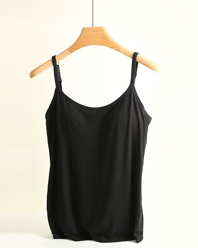 Camisole Top Einteilig Einfarbig Unterziehteil