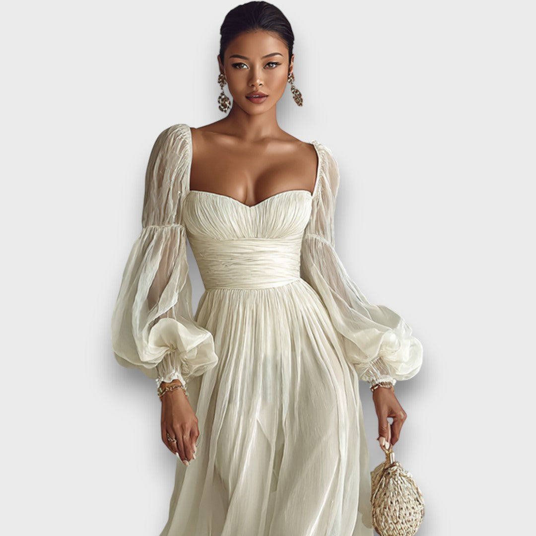 Elviana – Maxikleid mit quadratischem Ausschnitt