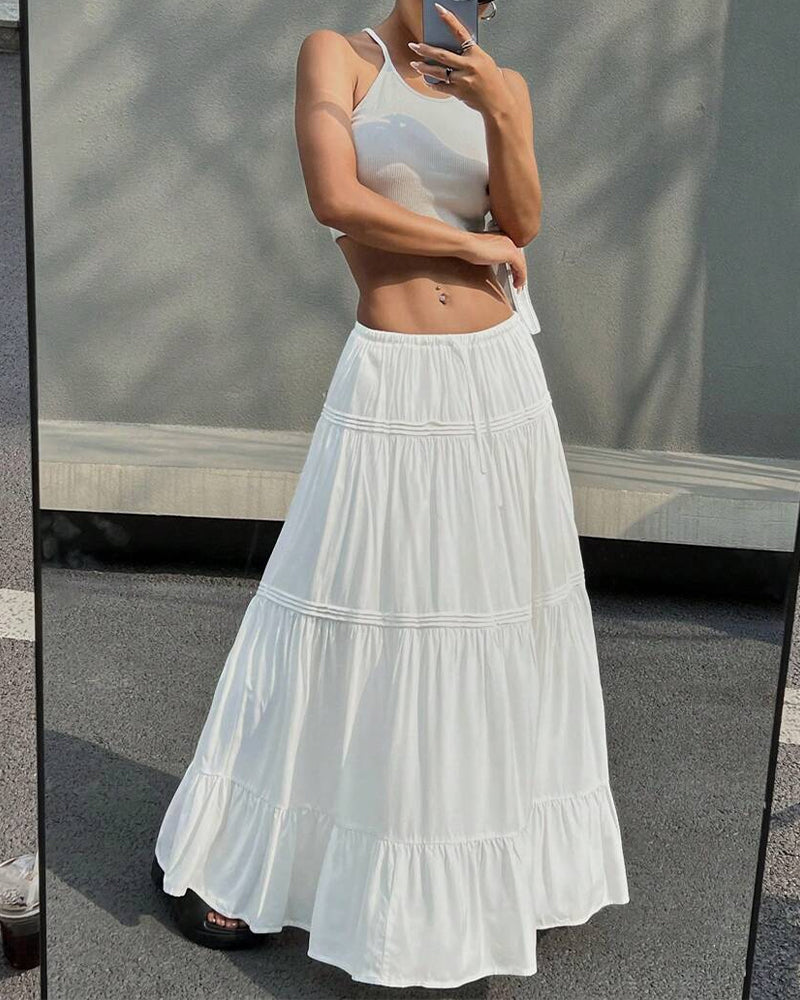 Rock Schleife Drapiert Plissiert Schwingend