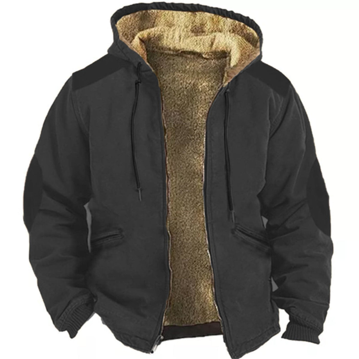 Warme Winterjacke mit Kapuze für Männer
