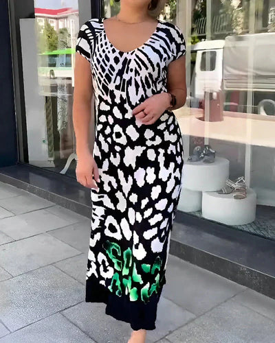 ALTHEA | BEDRUCKTES KURZÄRMELKLEID