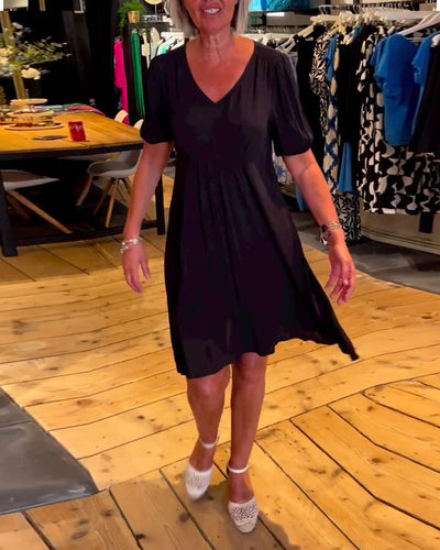 Kleid V-Ausschnitt Taille