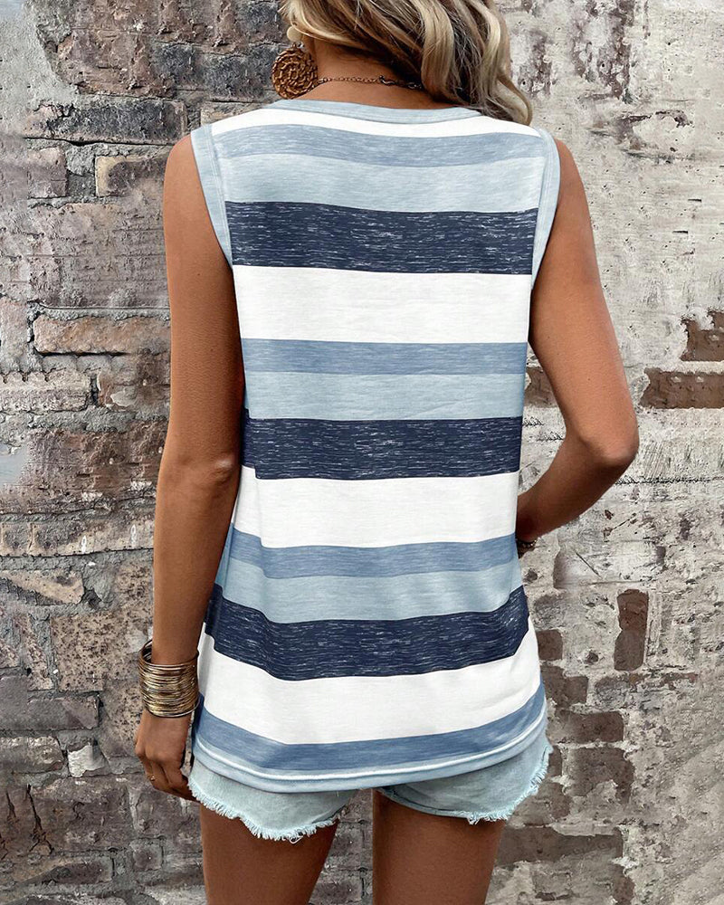 Tanktop Streifenprint Casual