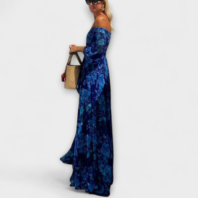 Juniper - Floral Off-Shoulder Smocked Maxi Dress