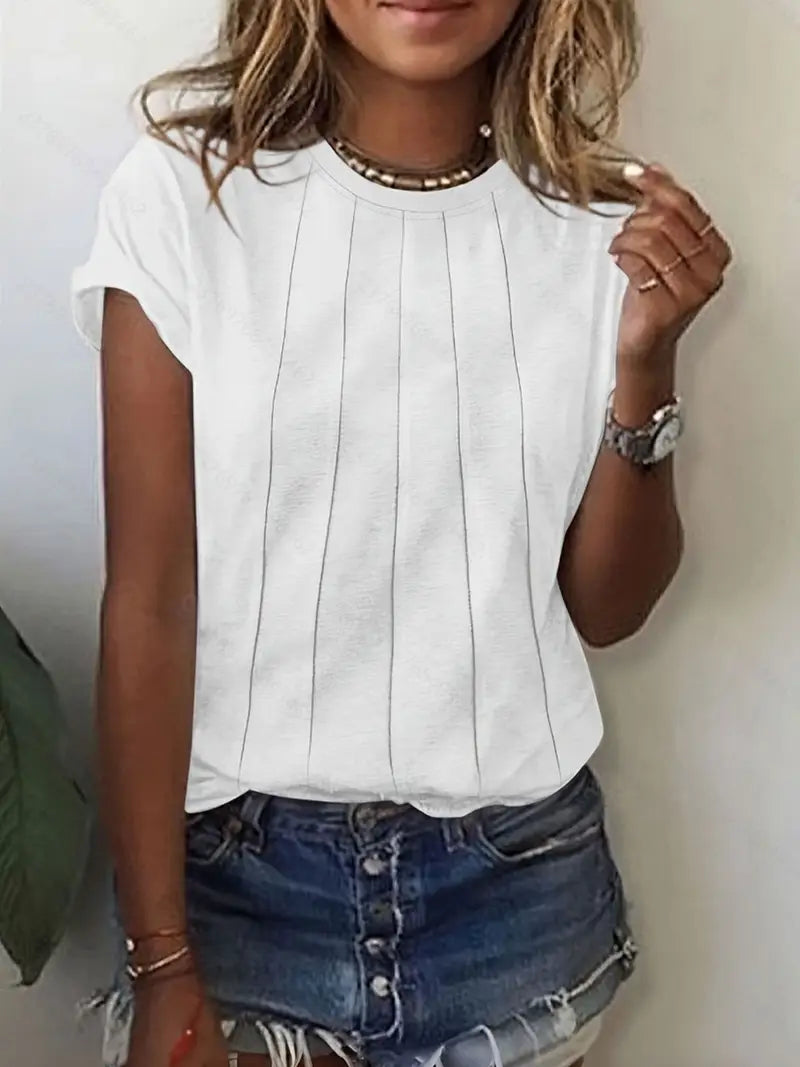 Vitaliya - Lässiges T-Hemd Mit Kurzen Ärmeln