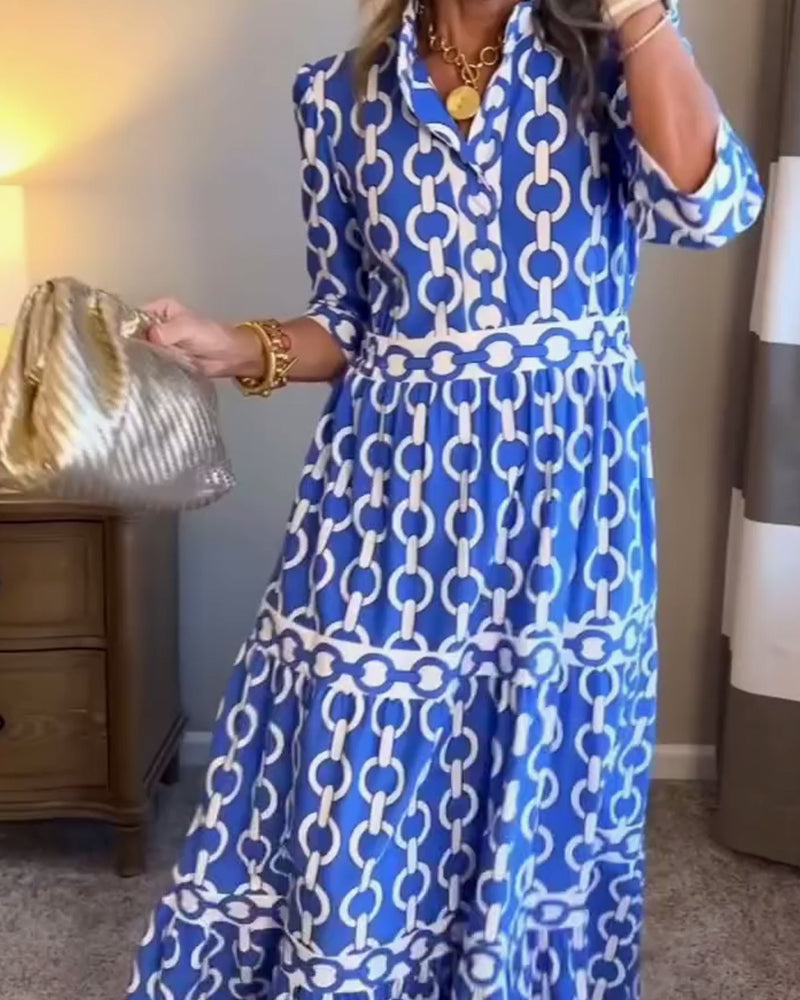 Kleid Lässig Urlaub Bohème