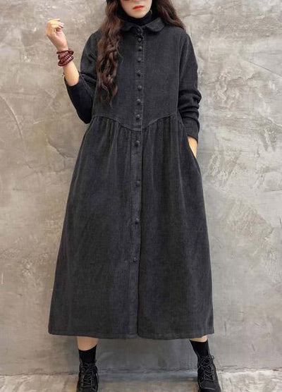 Langer Kordmantel für Damen