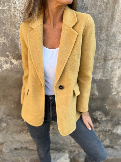 SYLVIA - BLAZER AUS WOLLE MIT REVERS