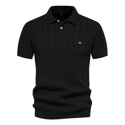 Benles | Stylish Stripe Poloshirt Gestrickt