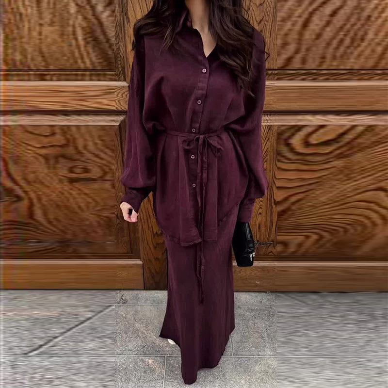 Sandra | Elegantes Zweiteiler Set mit Bluse und Rock