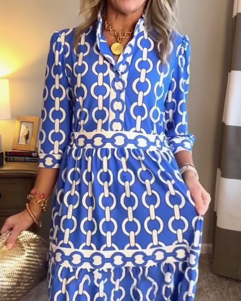 Kleid Lässig Urlaub Bohème