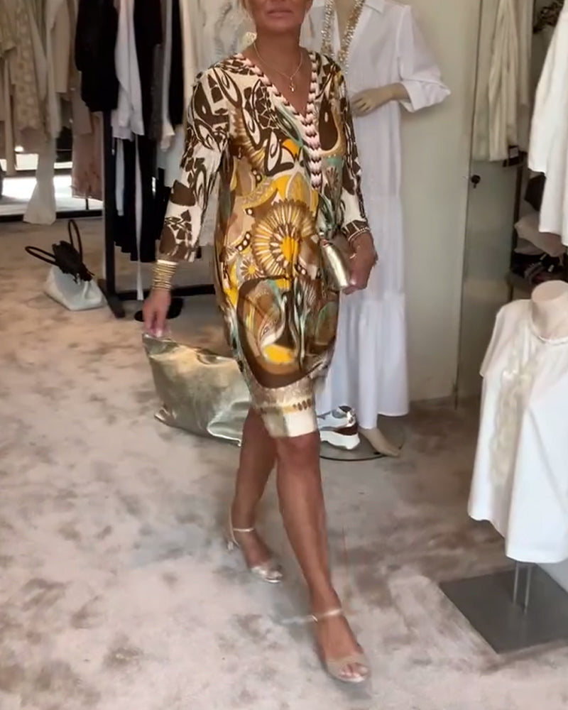 Marianne - Kleid mit Vintage-Druck