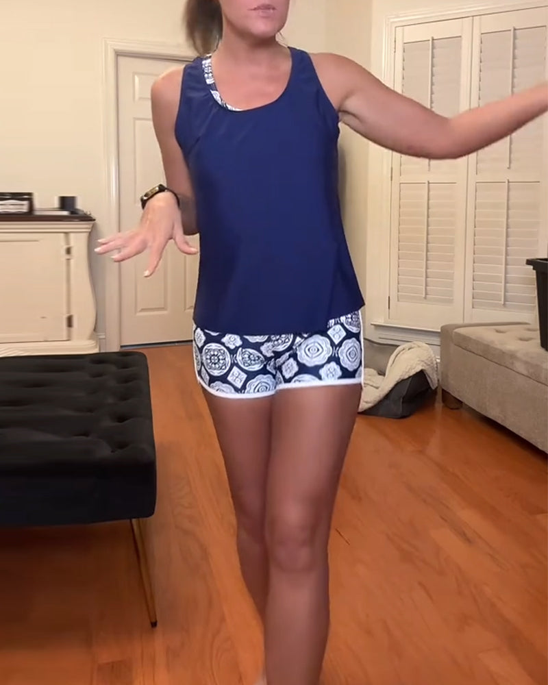 Badeanzug Urlaubsdruck Two-Piece