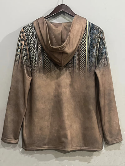 Sandeep – Lässige 3D-Gedruckte Kapuzenjacke