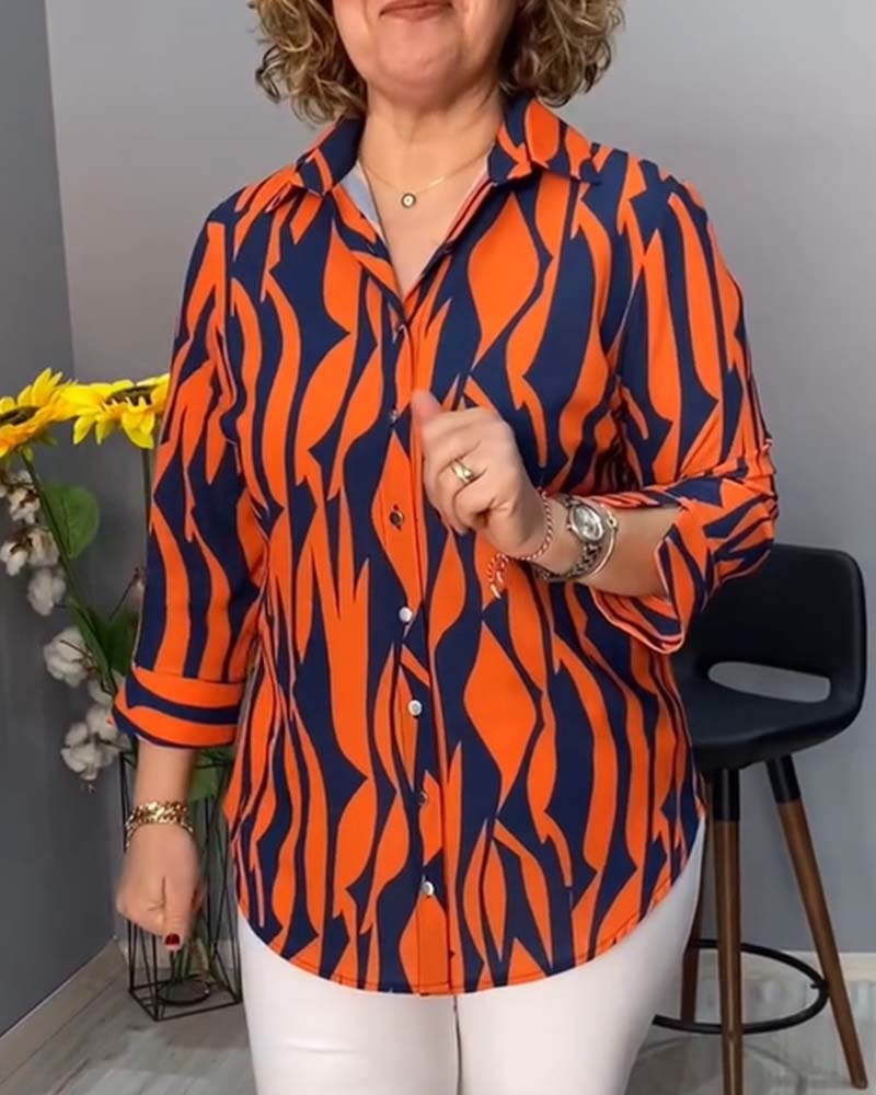 Bluse Bedruckt Lässig