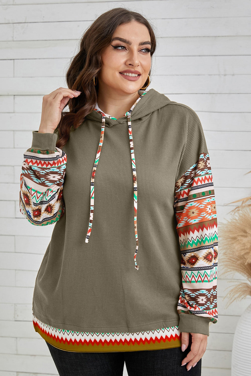 Azteke Winter-Kapuzepullover für Damen