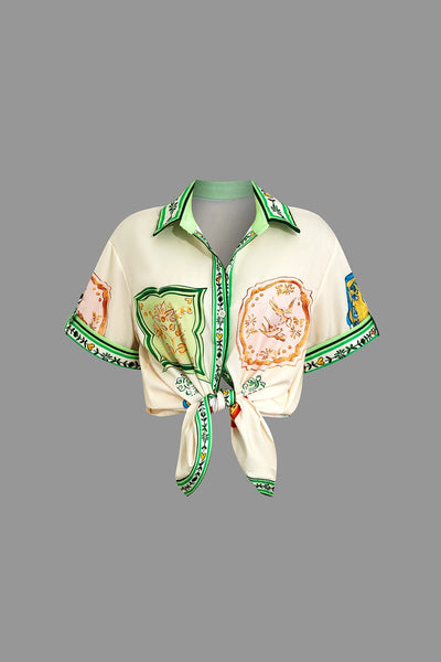 Denise | Elegantes Zweiteiler-Set mit Print-Design