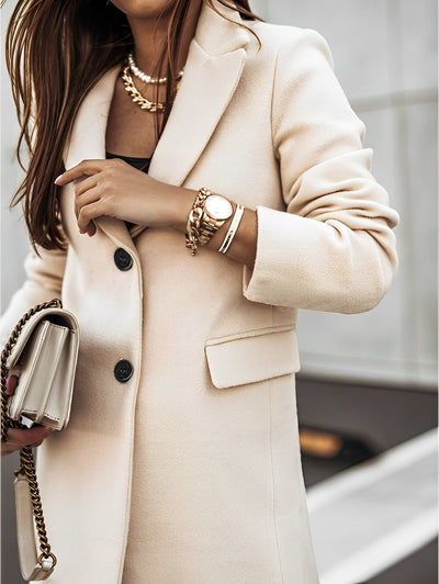 Mantel mit Zwei Knöpfen für Frauen