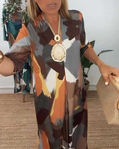 Kleid Stilvoll Casual Hemd