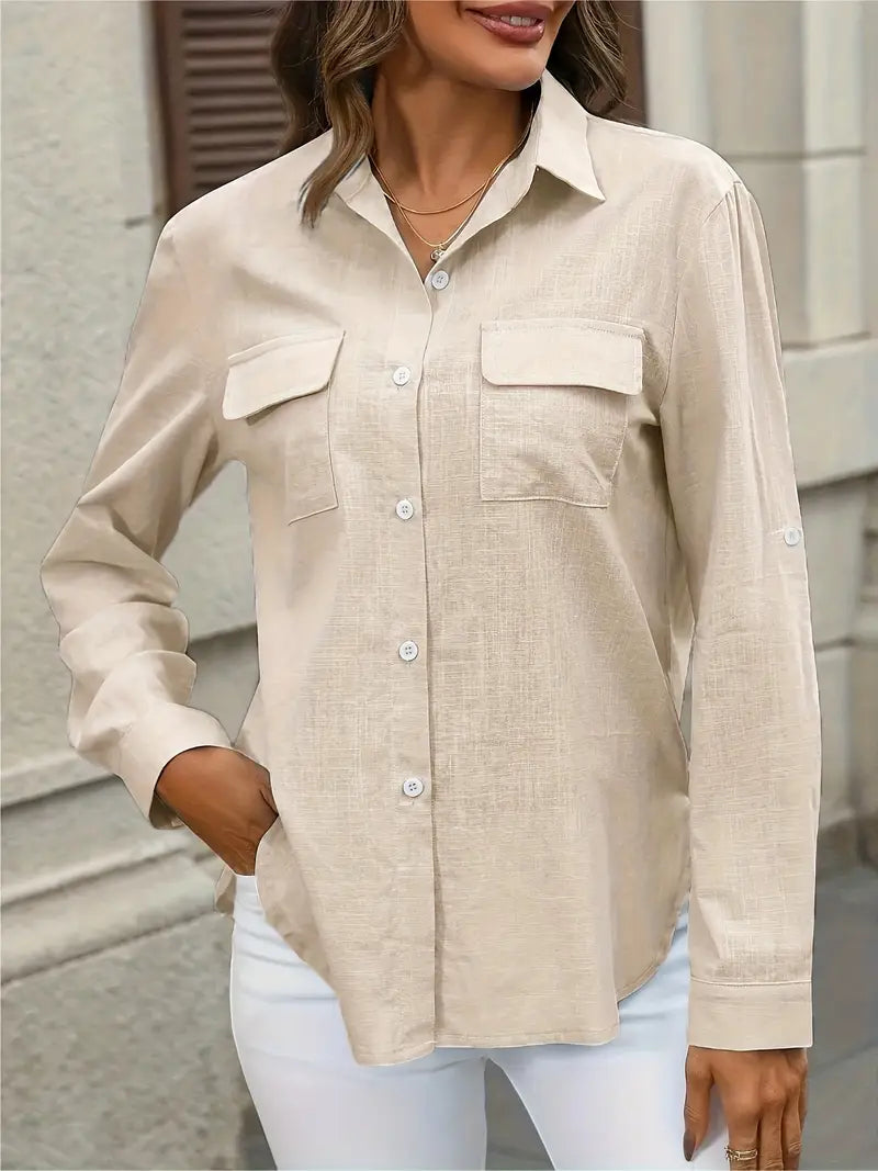 Athena - Baumwollhemd Mit Fronttaschen