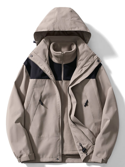 Stylische 3-in-1 Kapuzenjacke für Männer