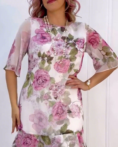 Kleid Modisch Blumenprint