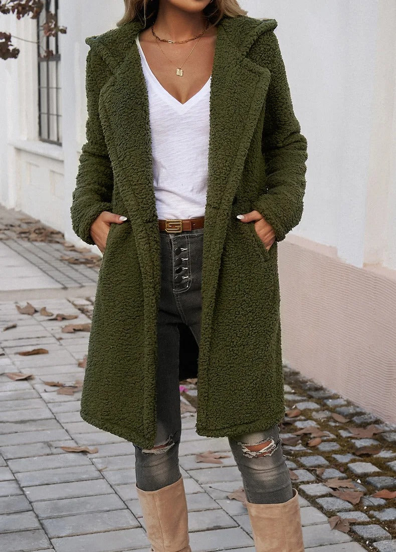 Luxuriöser Lange Winterjacke für Damen