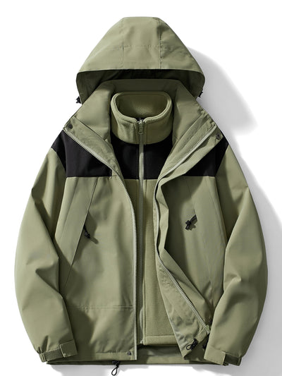 Stylische 3-in-1 Kapuzenjacke für Männer