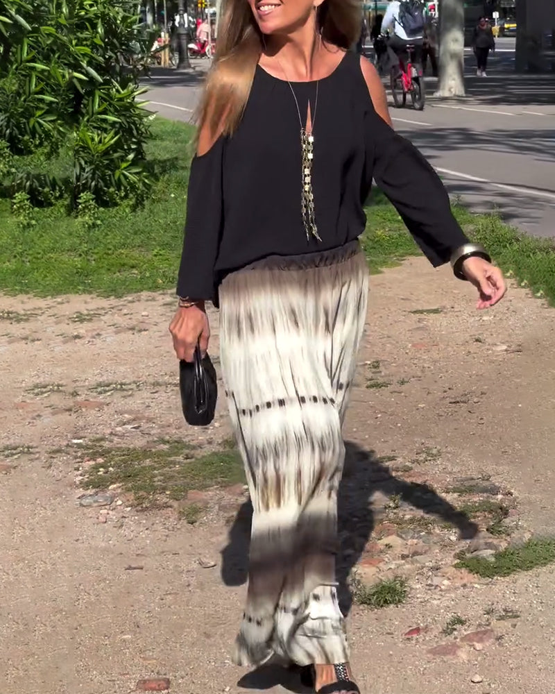 Bluse modisch und sexy schulterfrei