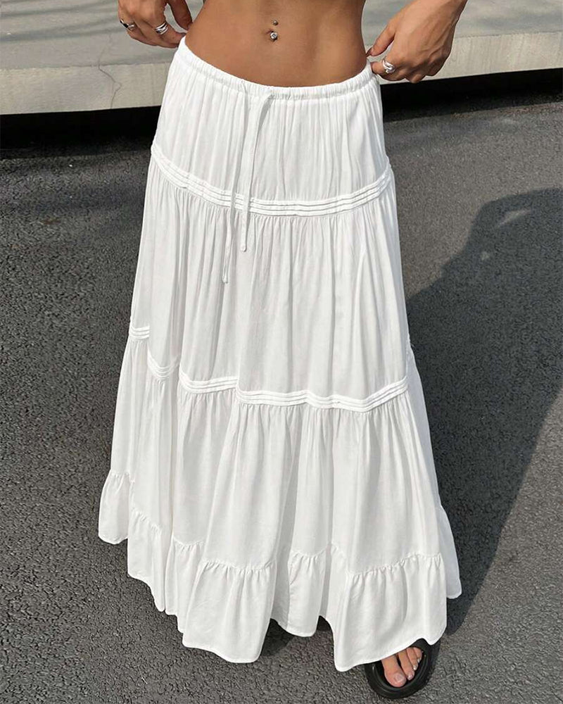 Rock Schleife Drapiert Plissiert Schwingend