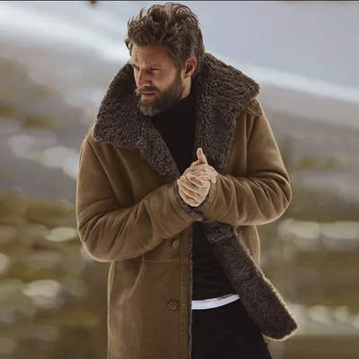 Elegante Winterjacke mit weichem Pelzkragen