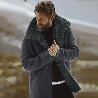 Elegante Winterjacke mit weichem Pelzkragen