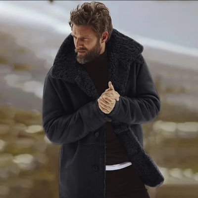 Elegante Winterjacke mit weichem Pelzkragen