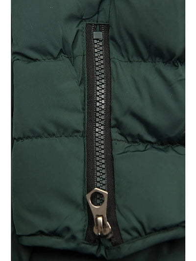 Eleganter Damen Fleece-Mantel mit Kapuze und seitlichem Reißverschluss