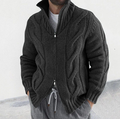 Eleganter Herren-Cardigan aus hochwertiger Wolle – Stilvoll und warm