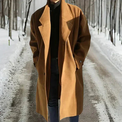 Eleganter und warmer Wollmantel für kalte Tage