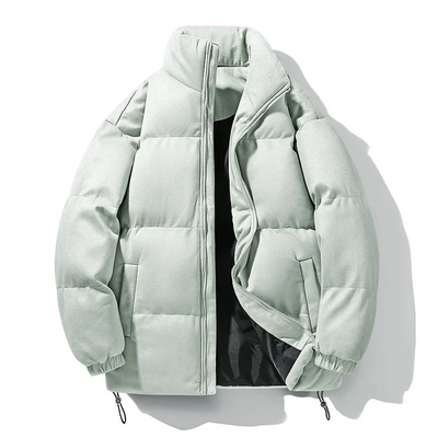 Eleganter Wildleder-Parka mit Stilvollem Kragen für Herren