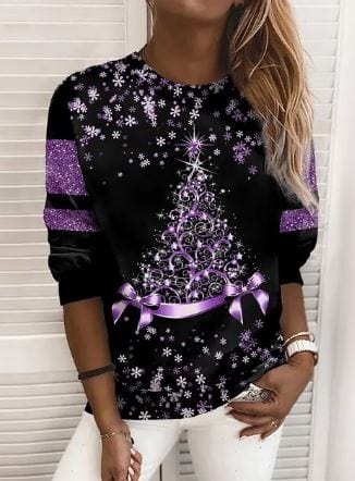 Elegantes Weihnachts-Sweatshirt für stilvolle Feiertage