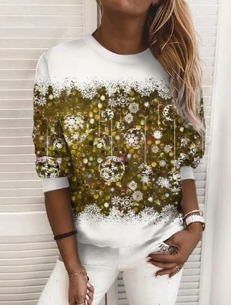Elegantes Weihnachts-Sweatshirt für stilvolle Feiertage