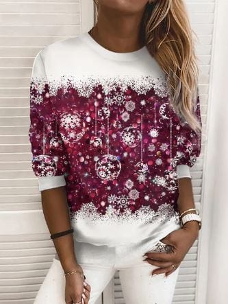 Elegantes Weihnachts-Sweatshirt für stilvolle Feiertage