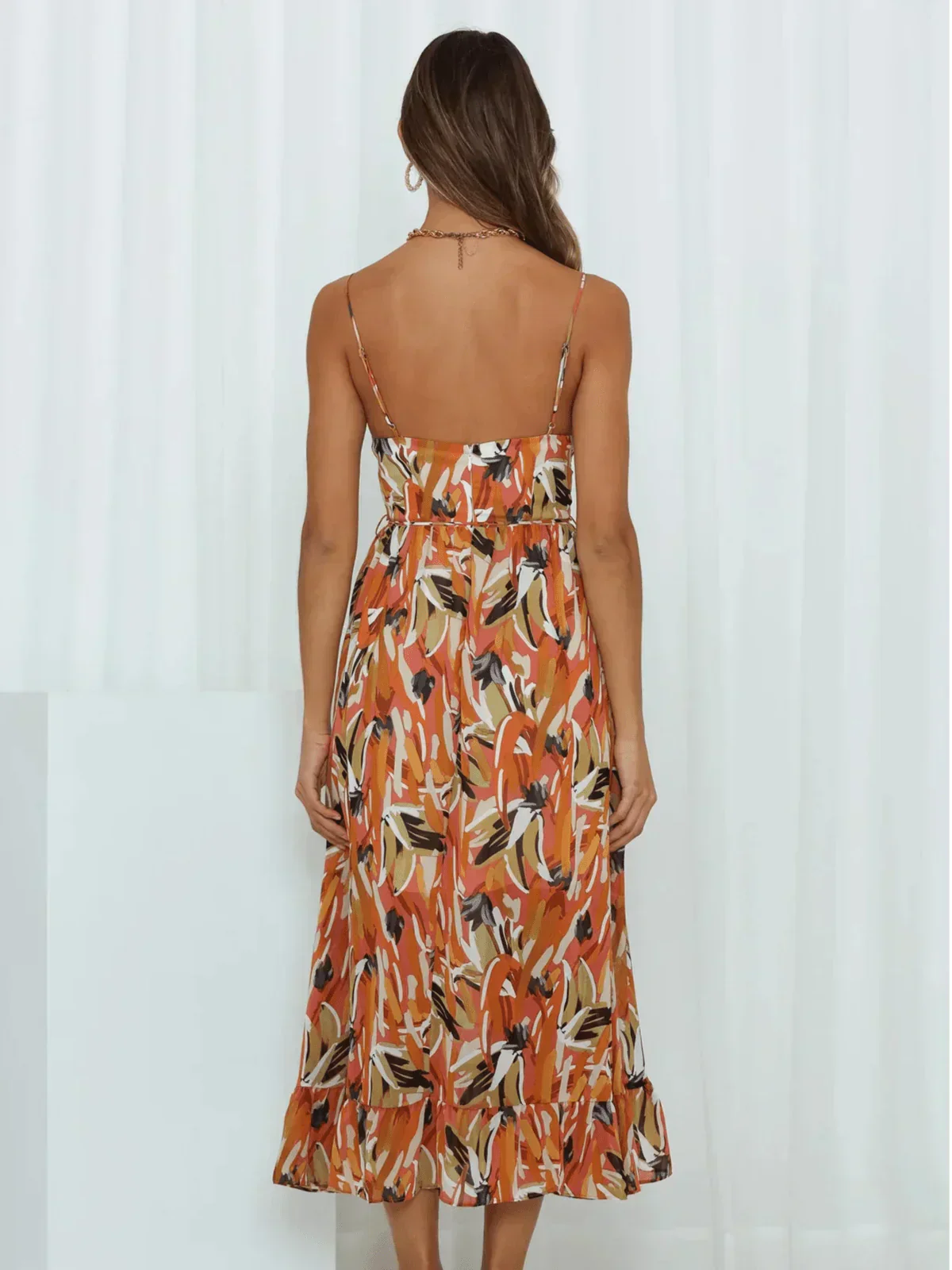 CHIARA | BUNTES MIDI-KLEID