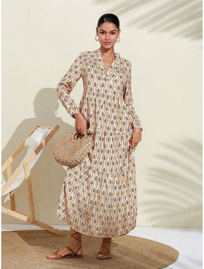 Gail – Boho-Maxikleid mit natürlichem Charme